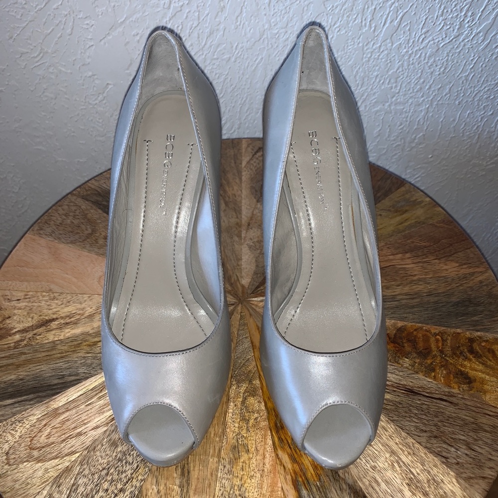 BCBGeneration peep toe heels
